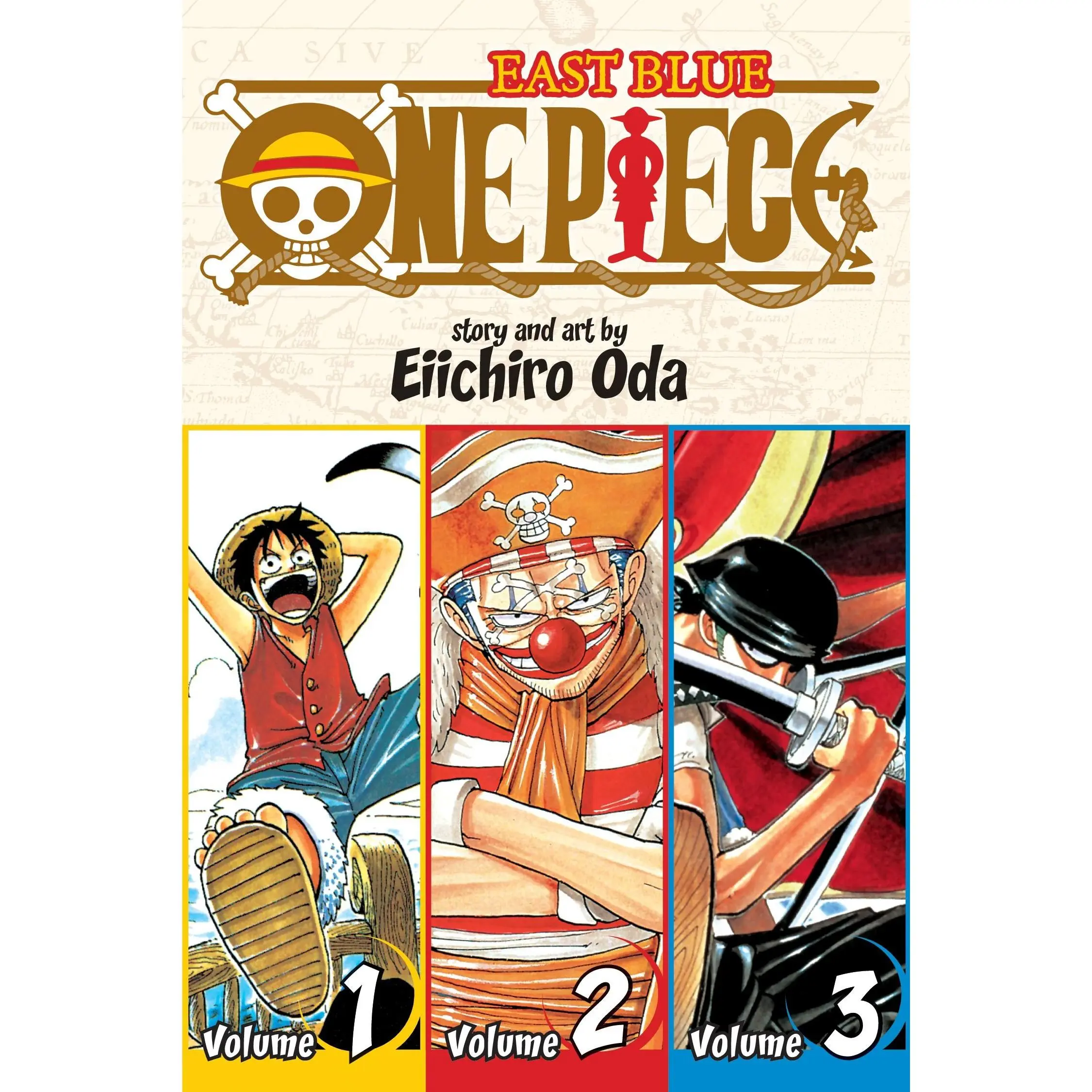One Piece (Omnibus Edition), Vol. 1: Includes Vols. 1, 2 & 3 -- Eiichiro Oda - Paperback