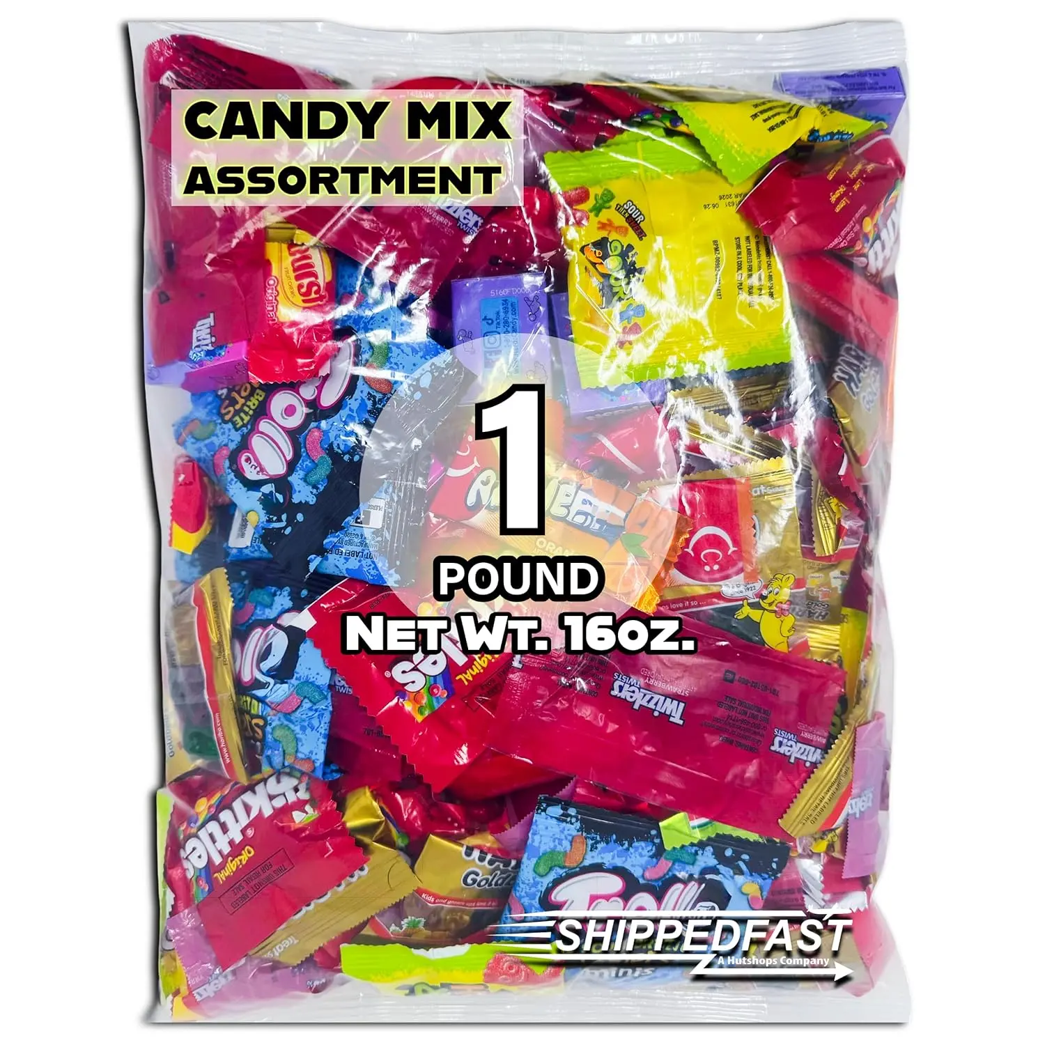 Candy Mix Variety Pack Bulk Assorted Chewy. Individually Wrapped Bag of Candy for Piñata Stuffers, Goodie Bags, Birthday Parties, Kids’ Treats & Party Favors 1 lbs. (Net Wt. 16 oz)