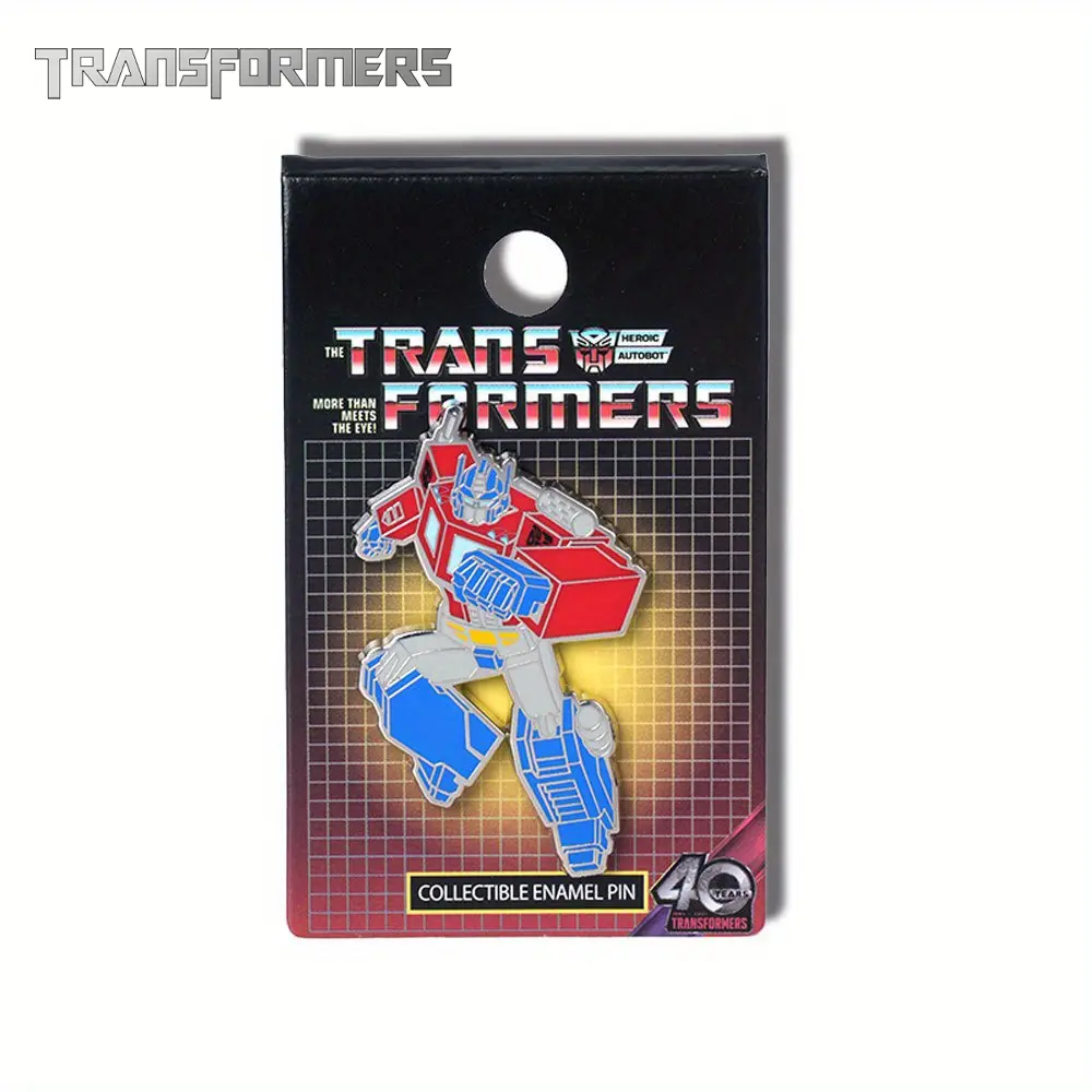 1PC Transformers Officially Licensed Heroic Autobot Pin Durable Metal Collectible Pins Cool Lapel Pin Brooch Delicate Decoratation For Clothes Hat Backpack Desk Pen Bag Badge Birthday Wedding Holiday Gift For Family And Friends