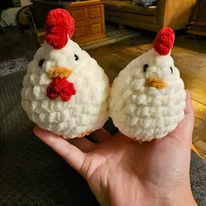 Crochet Rooster and Hen