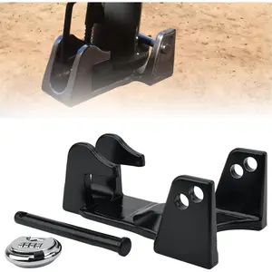 Gooseneck Trailer Lock with Key Lock (Black), Model TL-50 Coupler Lock, 2-5/16"Gooseneck-Style Coupler Lock is Intended for Use with Heavy Trailers, Livestock Haulers, and RVs