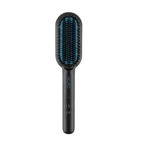 Paul Mitchell Neuro Sleek Smoothing Hot Brush - Cruelty-Free Ionic Plug-Powered Multifunctional Thermal Comb, Ceramic Bristles, Even Heat, Auto Shut-Off, Straightening & Smooth Shine for All Hair Types