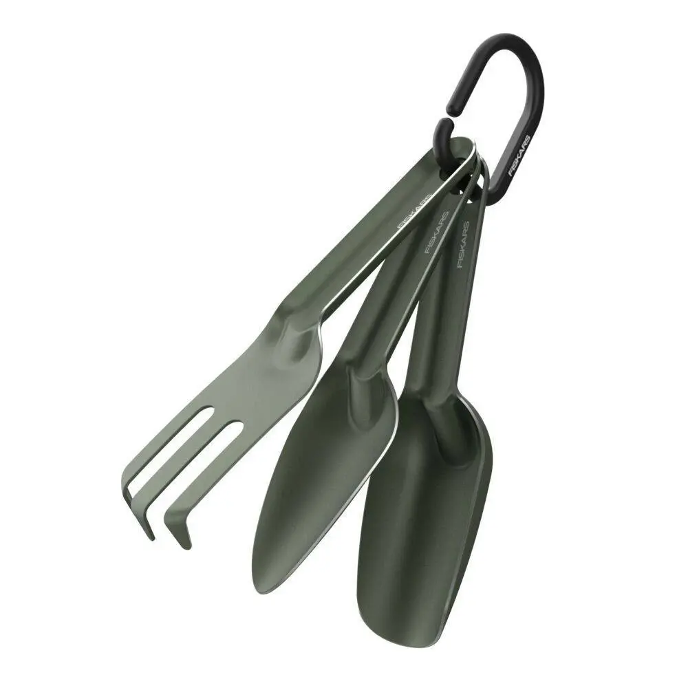 Fiskars 3-Piece Potting Tool Set Stainless Steel Powder Coat Finish 11 Fiskars 3-Piece Potting Tool Set Stainless Steel Powder Coat Finish 11