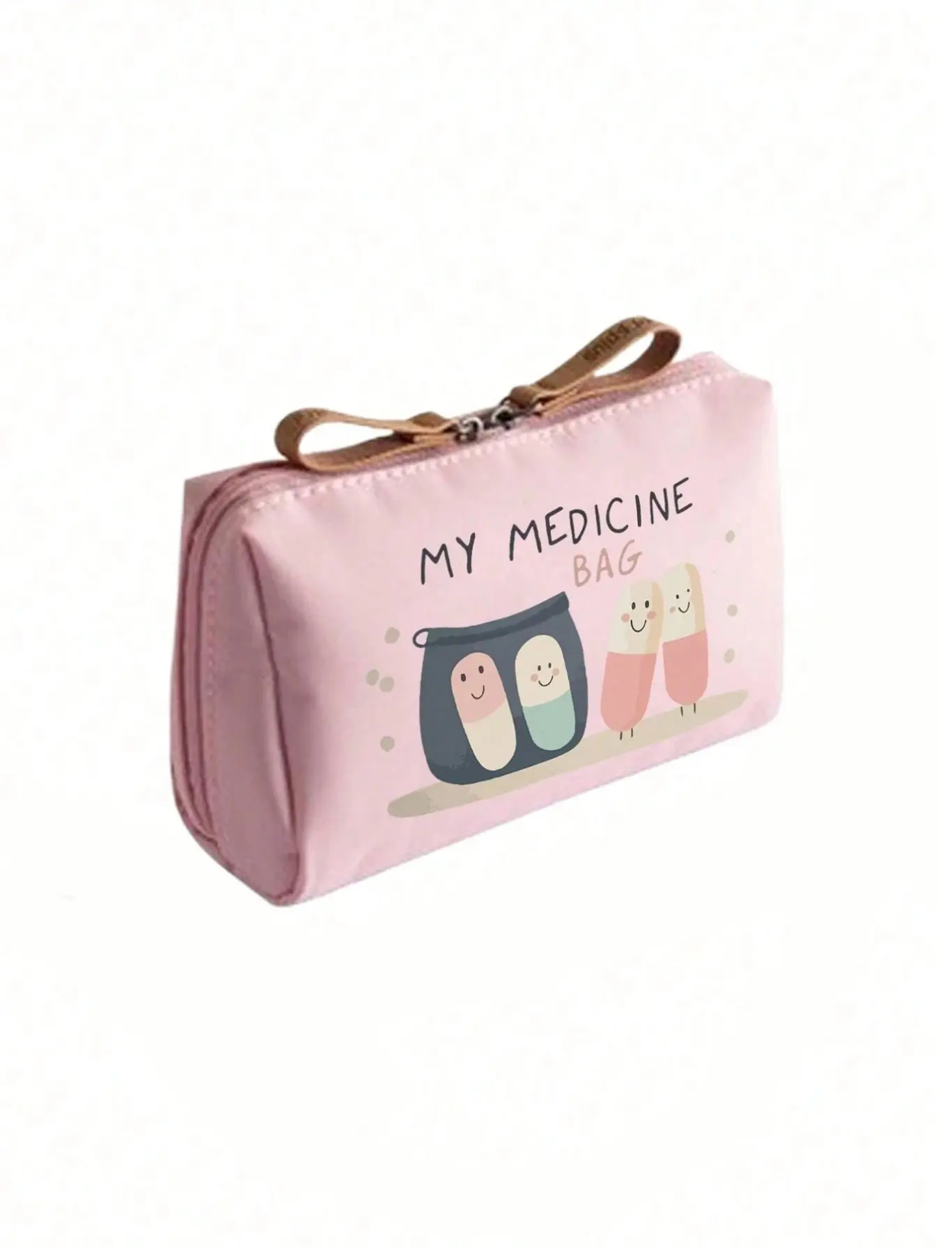 Portable Medicine Bag, Large Capacity First Aid Kit, Retro Women's Medicine Bag, Compact Pill Organizer, Camping Medical Emergency Bag