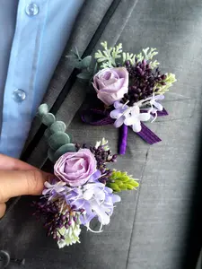 Lavender Elegance - Boutonniere & Corsage