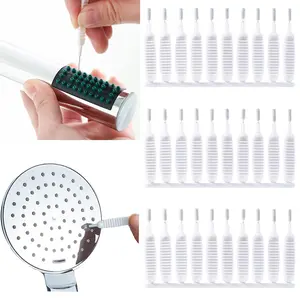 40 Counts Crevice Tiny Brush for Small Hole, No More Clogs, Gap Hole Anti-Clogging Cleaning Brush for Household Bathroom cloth durable, Shower Head Cleaner Tool for Tiny Nozzle Opening Gaps