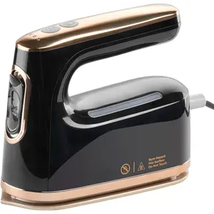 2-in-1 Steam Iron & Clothes Steamer - Handheld Portable Garment Wrinkle Remover, Fast Heat-Up, Large Soleplate, 300ml Water Tank - Lightweight for Home, Travel, and Office Use