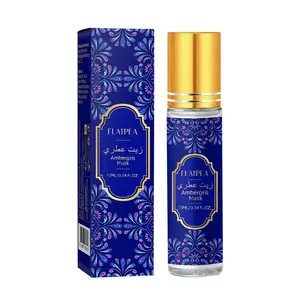 Global Alb Amber Musk Rollerball Essential Oil 10ML, Middle Eastern Neutral Woody Fragrance, Citrus + Amber Long-Lasting, Portable Pulse Point Body Perfume