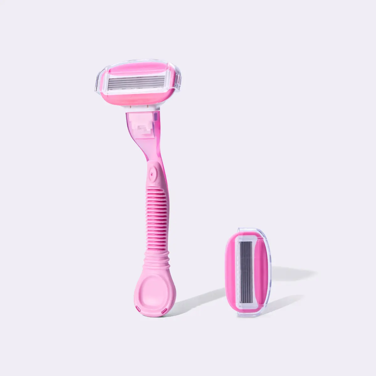 Modess Women's 5-Blade Body Care Hair Removal Blade Razors - 1 Handle + 2 Heiro-Coated Cartridges, 360° Pivot Head, Sensitive Skin-Friendly, Aloe Boost Moisturizer, Silky Glide, Eco-Friendly - Save 10% on Any 3 Items, Cartridge Blade
