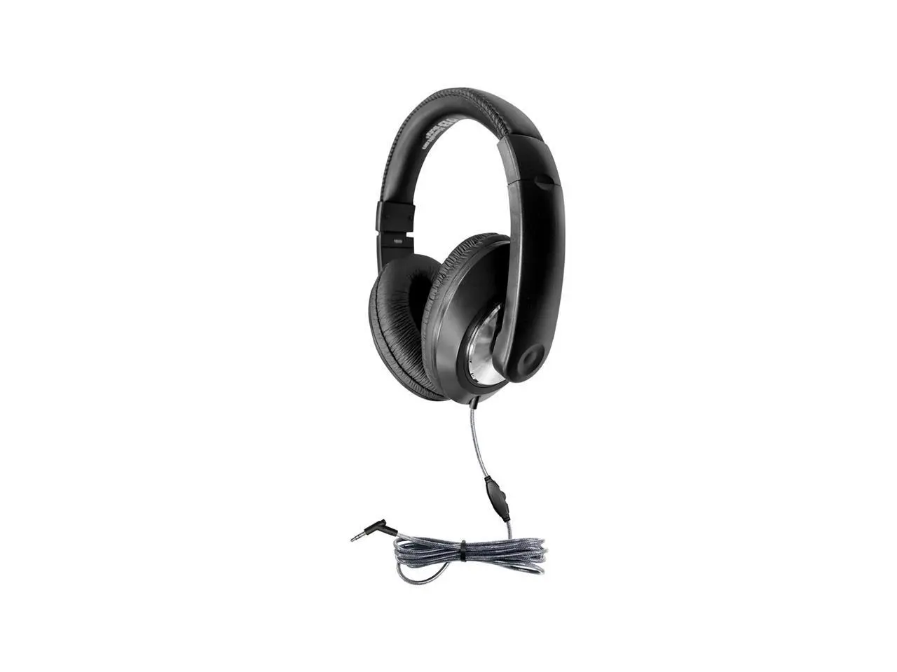 HamiltonBuhl Smart-Trek™ Deluxe Stereo Headphone with In-Line Volume Control and 3.5mm TRS Plug (ST1BK) - Black