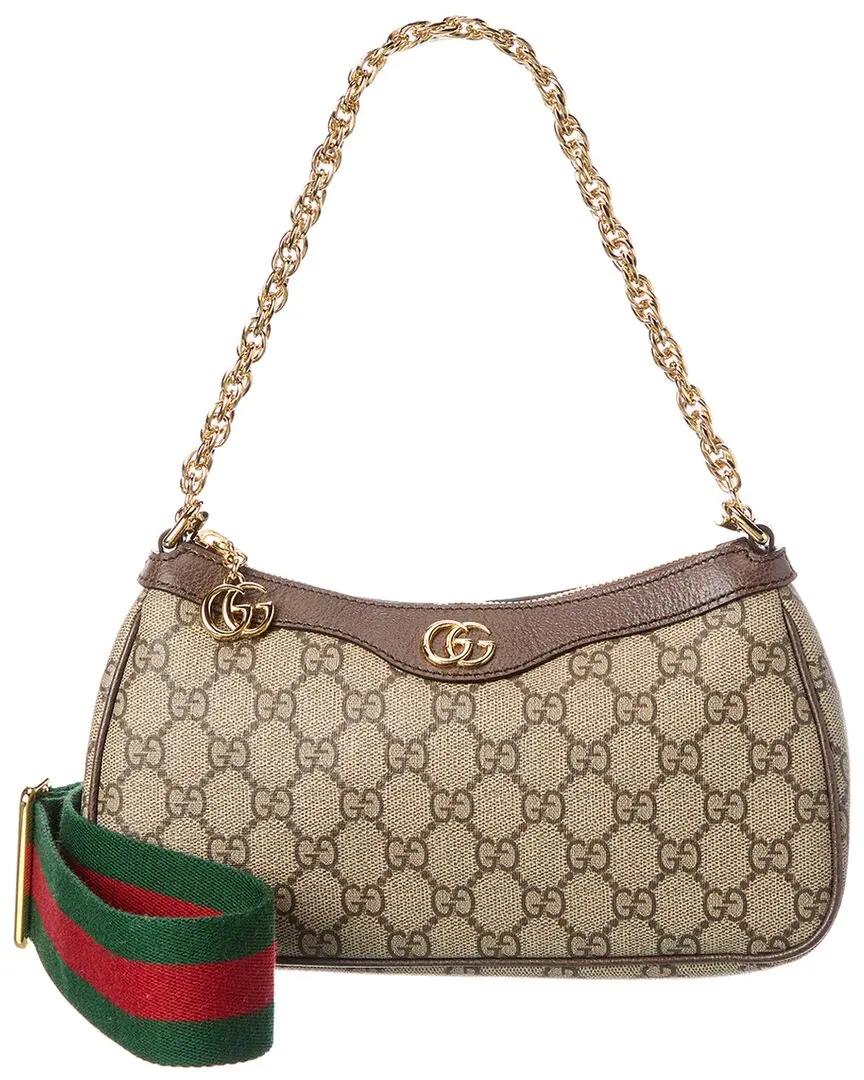 Gucci Ophidia GG Small Canvas & Leather Shoulder Bag