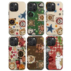 Strawberry Cat Protective Case , Fun Design , Compatible With Iphone 17 Pro Max , 17Air , 16 Pro , 15 Plus , 14 , 13 , 12 And 11 , Tpu Full Screen , Shockproof , Stylish , Scratch - Resistant , Soft Silicone Material , Drop - Proof