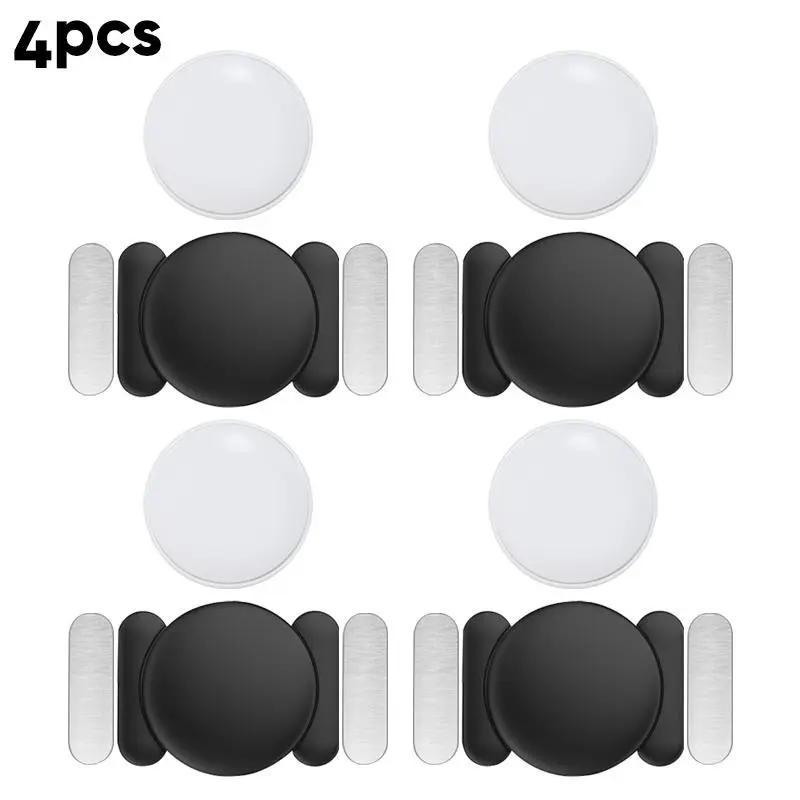 4pcs Smart Vehicle Locator Set, High-Quality Magnetic Case, Magnetic Tracker, Fits Cars Bikes Motorcycles Pets Luggage Personal Items, Supports Apple Find My iOS
