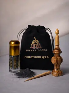 Traditional Arabian Eye Applicator Set - Dark Smoky Look - %100 Natural - Lead Free