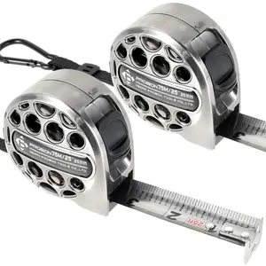 Durable Tape Measure, 25FT/7.5M Stainless Steel Retractable Ruler with Double-Sided Scale, Waterproof Polymer Coated Design, Handy Case for Construction, Household Use