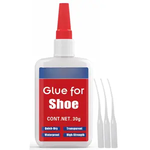 30g Shoe Glue,Boot Glue,Super Instant Glue for Shoe and Sole Repair,Shoe Heel Repair,Bonding Various Materials Such as Rubber,Leather; Clear