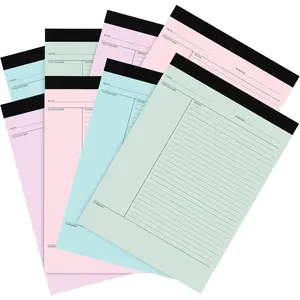 8 count Writing Note Pads Notes System 8.5 x 11 Inches College Ruled Legal Pads Lined Paper Notebooks for Office School Teacher Students College Business, 45 Sheets Per Pad (Multicolor)