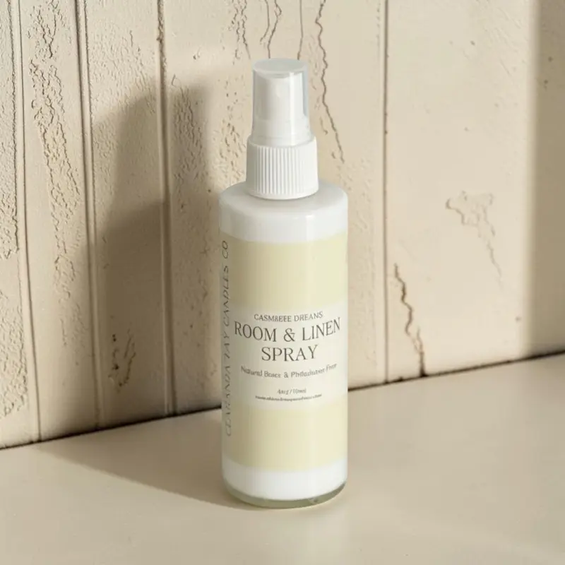 CASHMERE DREAMS Room & Linen Spray NATURAL BASE PHTHALATE-FREE 4 OZ for Fresh Fragrance