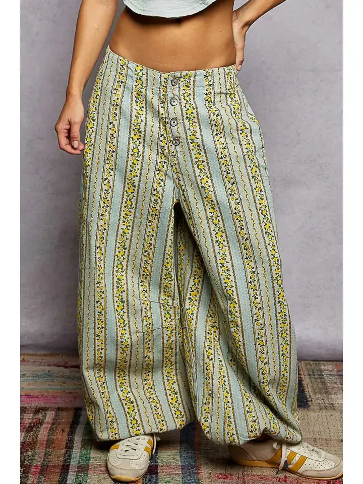 Lemon Poppy Vintage Pant