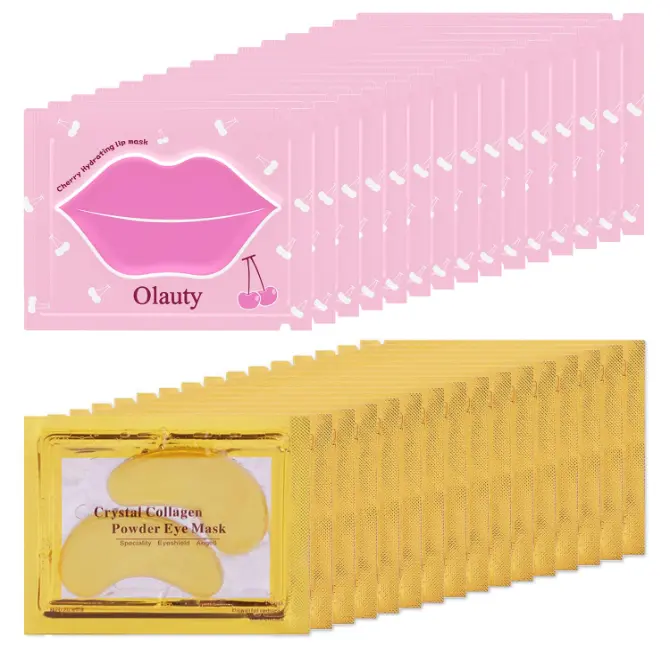 30 Pairs Lip Mask & Eye Mask, Chapstick Bulk, Hangover Kit, Lip Balm Bulk | Bridesmaid Gifts, Lip Gloss Bulk, Eye Patches for Puffy Eyes and Dark Circles, Eye Masks for Dark Circles and Puffiness