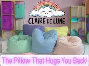 Claire De Lune | Bamboo Cloud Technology Pillow |  Weightless Cloud Pillow – Soft, Squishable & Moldable! Sensory & Travel Pillow for All Ages!