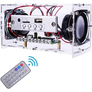 Mini Stereo Amplifier Soldering Kit with Flashing Lights, Electronic Projects Solder Practice Kit for Home and School Education