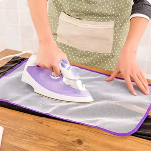 Random Color Protective Ironing Insulation Pad, 1 Count Ironing Clothes Protection Pad, Protective Pressing Pad, Ironing Cloth Guard, Home Supplies, High Temperature Press Mesh, Ironing Accessories, Ironing Board, Gift, Laundry Products, Lightweight
