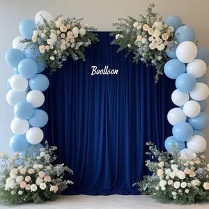Royal Blue High Elastic Fabric Curtains for Home Gatherings, Wedding Parties, Holiday Decorations, Photography & Special Occasions, Party Decoration Supplies