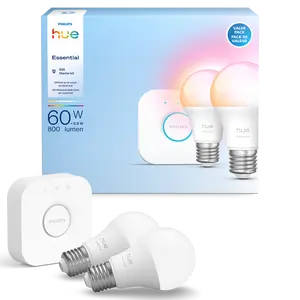 Philips - Hue Essential White and Color Ambiance - 2PK Starter Kit