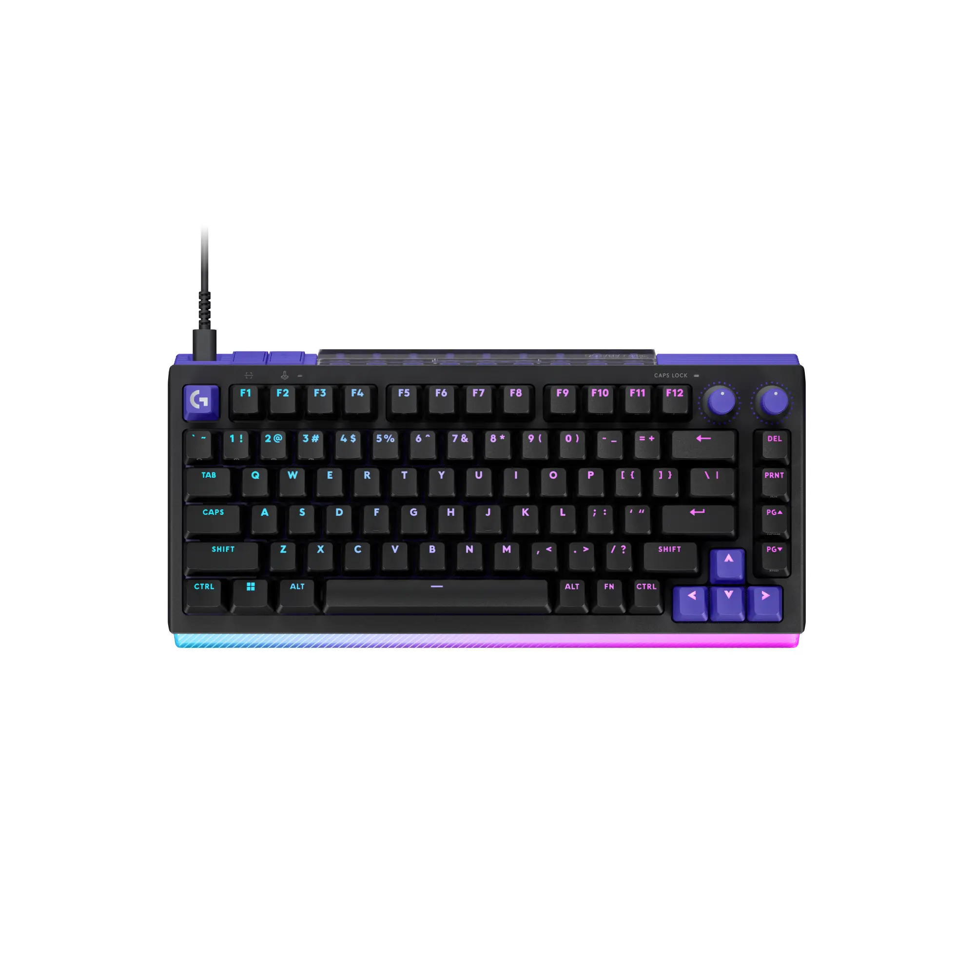 Logitech G512 X 75 DUAL SWAP, Hot-Swappable TMR Analog / Mechanical Gaming Keyboard, 8K Polling Rate, Custom Actuation 0.1 - 4.0 mm, RAPID TRIGGER, LIGHTSYNC RGB, Wired, PC, Mac