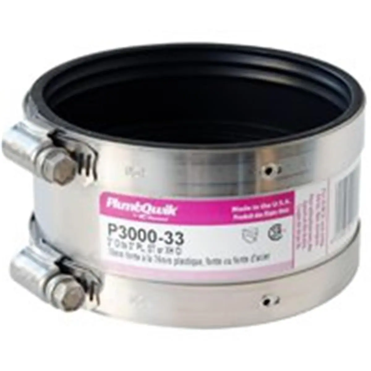 212 MAIN 3 in. Proflex Shielded Flex Coupler - Rigid, Shear-Resistant Multi-Material Connector for Boating DWV Systems, Proflex-Enabled Transition Pipe Connections, Long-Lasting DWV Joints
