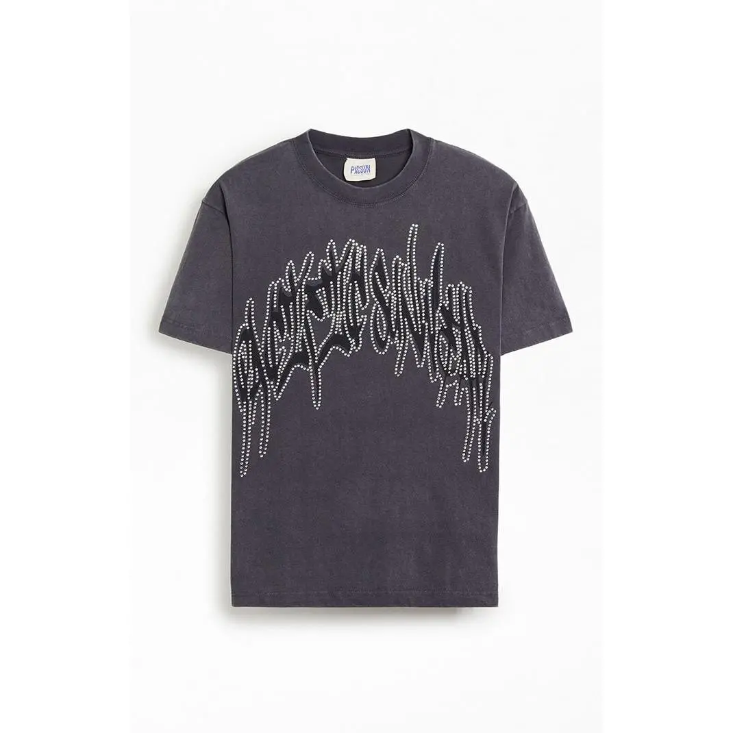Pacsun Men's Handstyles Rhinestone T-Shirt - Multicolor Pacsun Men's Handstyles Rhinestone T-Shirt - Multicolor