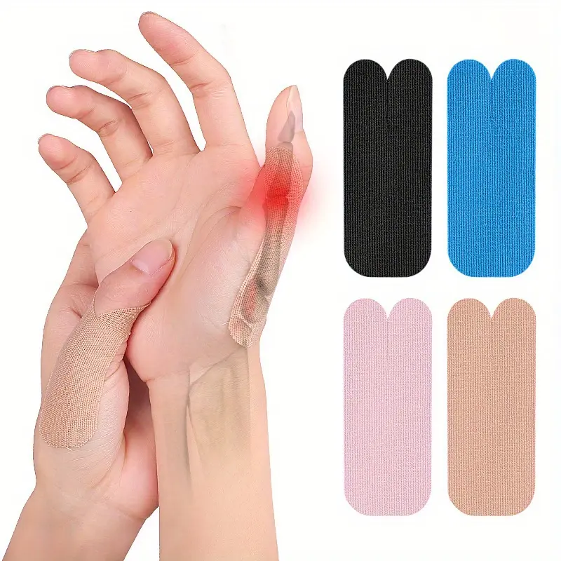 6pcs Elastic Self-Adhesive Hand & Wrist Support Patches - Breathable Fabric for Thumb, Fingers, Toes - Ideal for Running & Sports Protection, Thumb Support, Flexible Design, Secure Fit Design, Wrist Tape, Athletic Tape, Elastic Wrap
