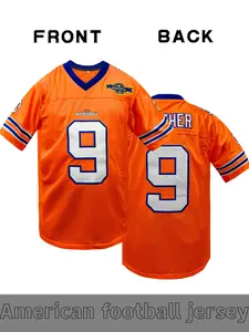 Men's #9 BOUCHER American Football Stylish Jersey, TheWaterBoy Movie Inspired Design, 50th Anniversary Edition Football Shirt, Fan Exclusive Unique Gift