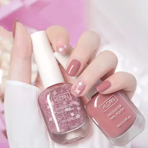 Water-based Peel Off Nail Polish, Liquid Polish, 2pcs/set Pink Nail Polish Long Lasting Quick Drying Manicure Nail Art Polish, DIY Nail Art Product for Women & Girls