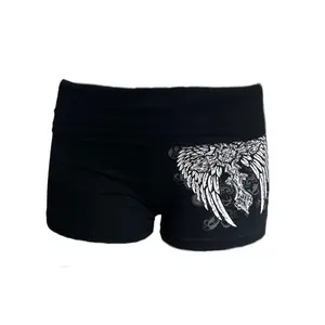 Angel wings foldover mini shorts