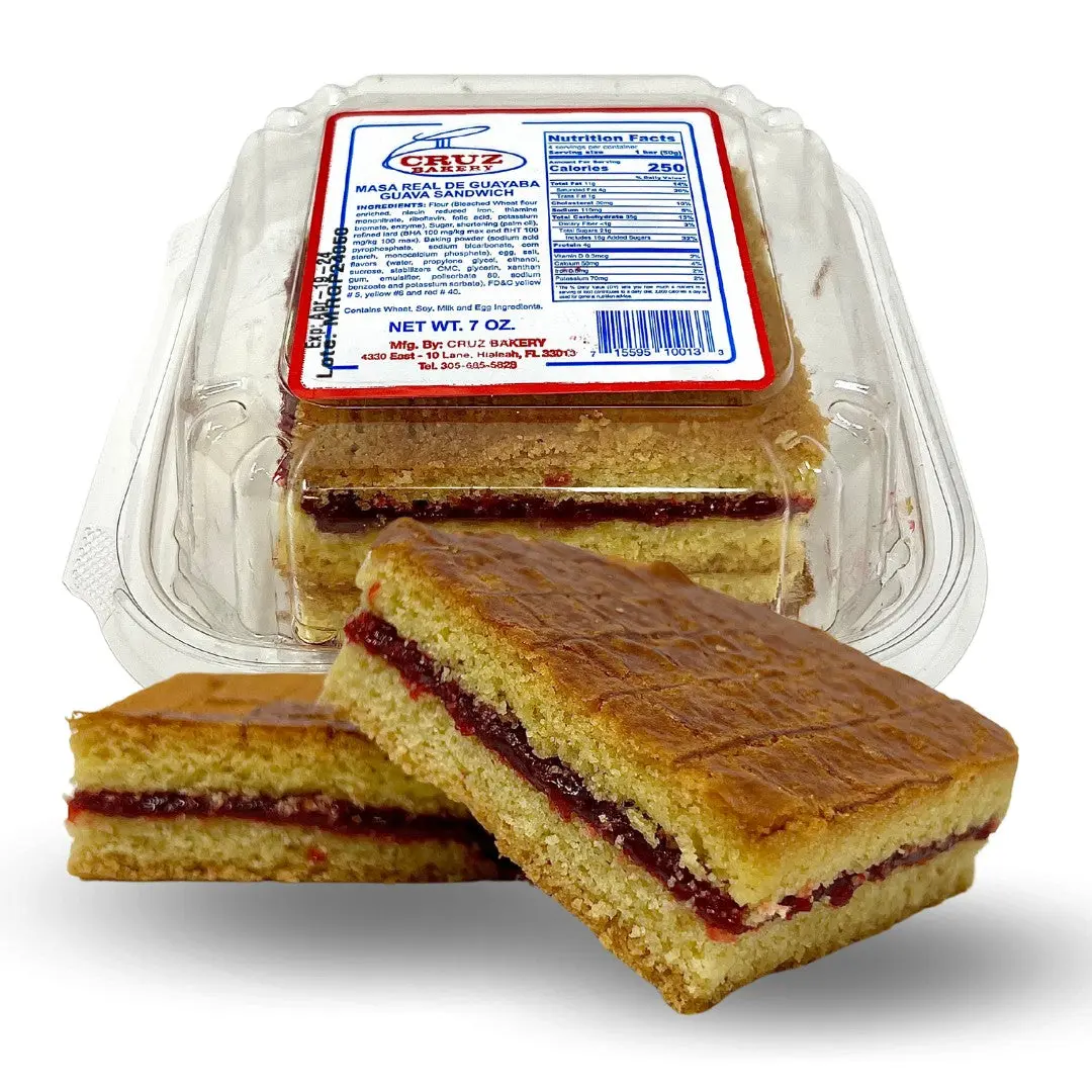 Masa Real de Guava - Guava Sandwich 7 oz Snack Dessert