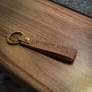 24/6 Leather Keychain