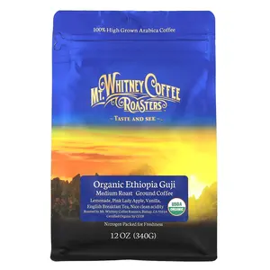 Mt. Whitney Coffee Roasters Organic Ethiopia Guji, Ground Coffee, Medium Roast, 12 oz (340 g)