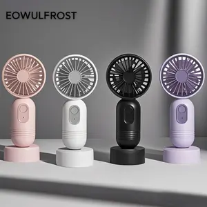 Mini Portable Handheld Fan, USB Rechargeable with 3 Speeds, High-Velocity Personal Cooling, Button Control, Indoor & Outdoor Use