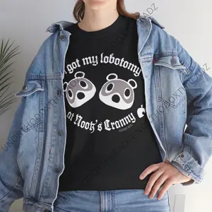 I Got My Lobotomy at Nook's Cranny ACNH Animal Crossing Unisex Graphic T-Shirt Printed Tshirt Lady Cotton Women Womenswear Top