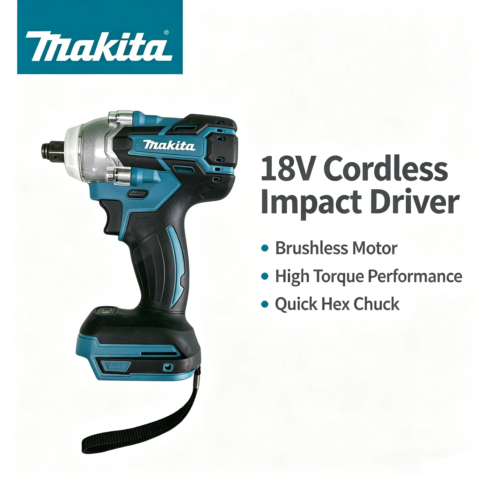 Makita DTW285 Impact Wrench, High Torque Power Tool for Automotive Repair, Tire Changes, Wheel Removal & Maintenance