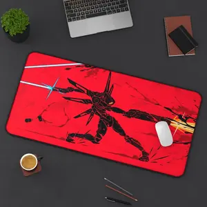 [2 Samples] Ultrakill Robot Mouse Pad, FPS Gaming Desk Mat, Action-Packed Anime Mouse Pad