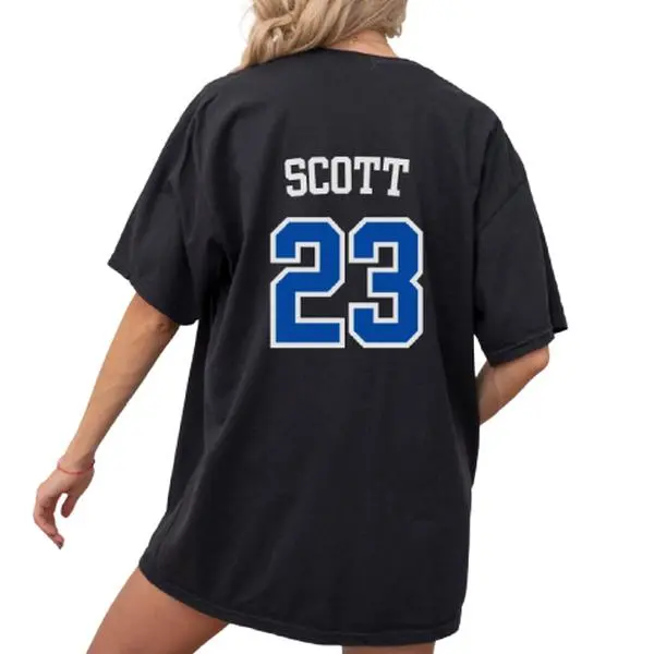 Vintage Tree Hill Ravens Scott 23 Tee - 1 Tree Hill Gifts From North Carolina T-Shirt Cotton Fit