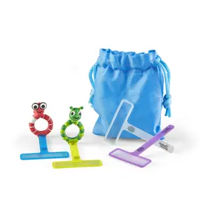 hand2mind FingerFocus Highlighter Follow-Along Friends, Guided Reading Strips, Reading Tracker, Color Overlays for Dyslexia, ADHD Tools for Kids, Reading Classroom Supplies, Reading Accessories