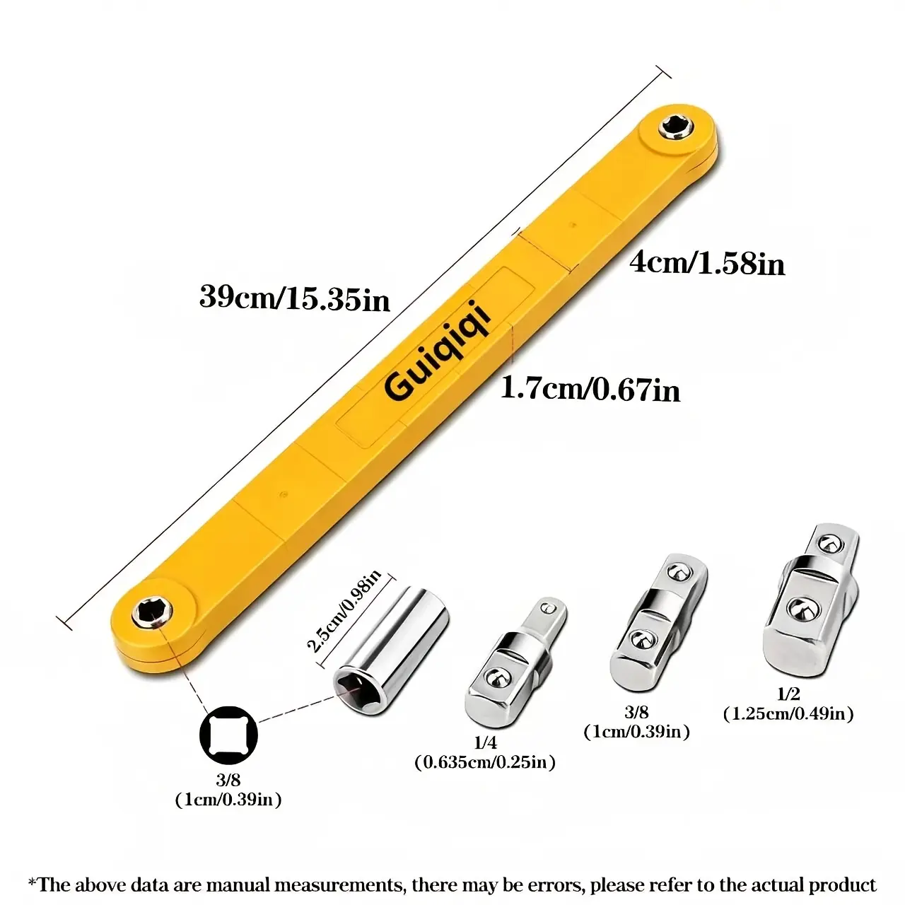 2-in-1 Adjustable Dual Head Ratchet Set - Portable Spanners & Wrenches, With Handle Spanners & Wrenches, Chrome Vanadium Steel Construction, Ergonomic Anti-Slip Grip, Multifunctional Extended Design, For Multi-Job Tasks