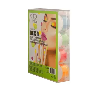 Acrylic Art Powder Neon 3D Set (12×0.25oz) – Bright Sculpting Colors for Bold Nail Designs & Encapsulations Vibrant Shades