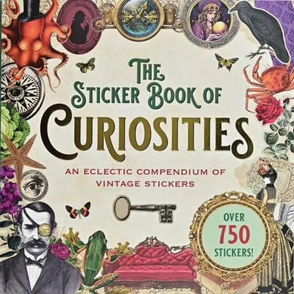 The Sticker Book of Curiosities - Crafts Collection with 750+ Stickers, for Adults, Peter Pauper Press Inc Paperback