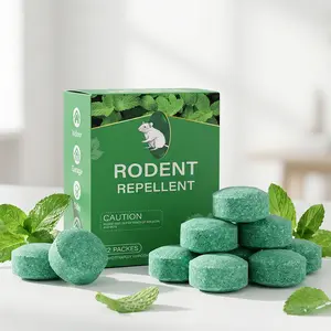 12 Pack Natural Rodent Repellent Balls – Peppermint & Lemon Oil Pest Deterrent for Rats, Mice, Squirrels, Spiders, Natural Mouse & Bug Deterrent for Indoor Outdoor Home Garage, Pet Friendly, Indoor & Outdoor Protection