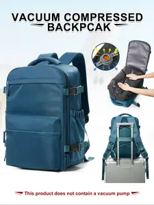 Ryanair Travel Backpack 40x20x25 Cm, Large Capacity Lightweight Cabin Bag, Unisex Foldable Nylon Casual Backpack, Vacuum Short Trip Business Pack, Multifunctional Backpack